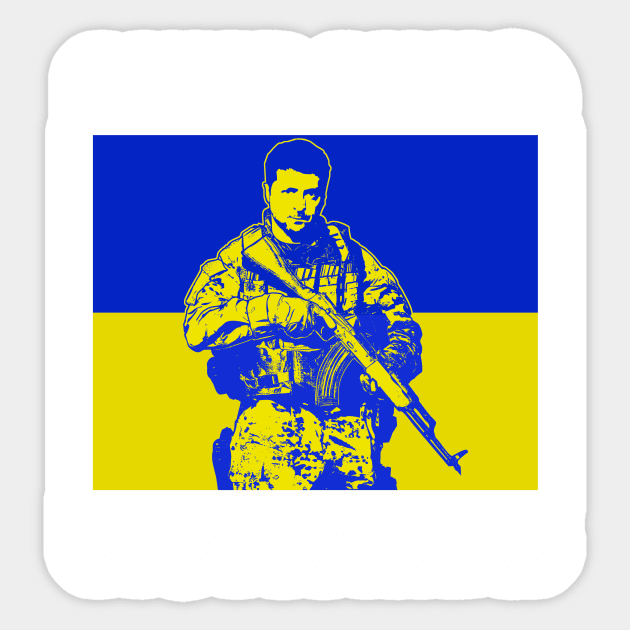 Ukraine Flag Sticker by teepublickalt69